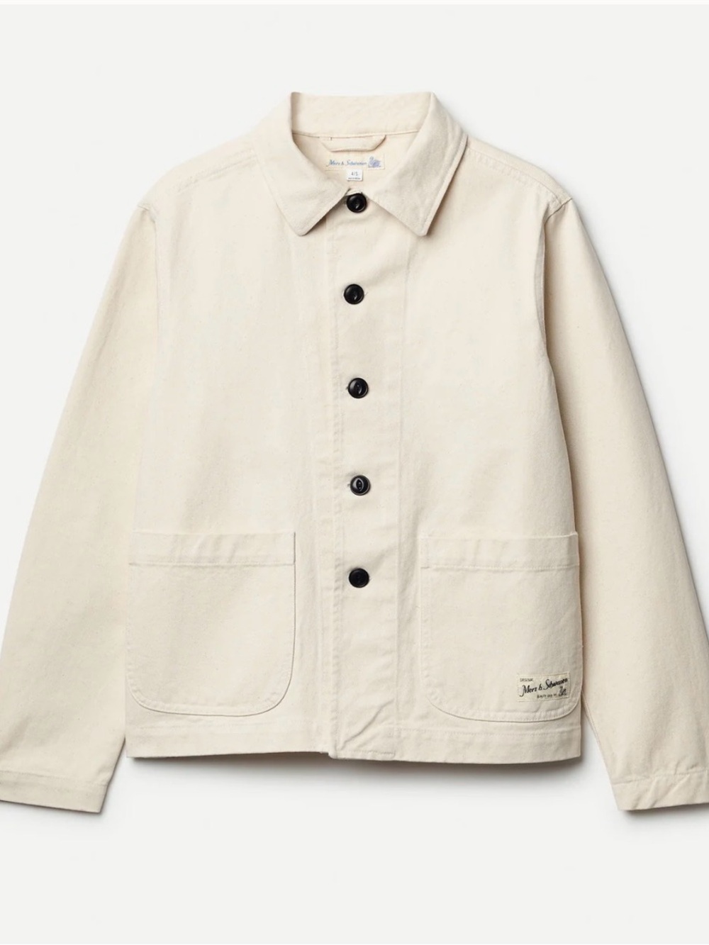 Merz B. Schwanen Unisex Mens Womens Workers Cotton Twill Cropped Chore Jacket S